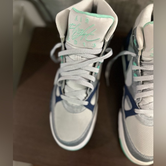 Nike flight 13 mid dusty grey and brave blue - Picture 3 of 9